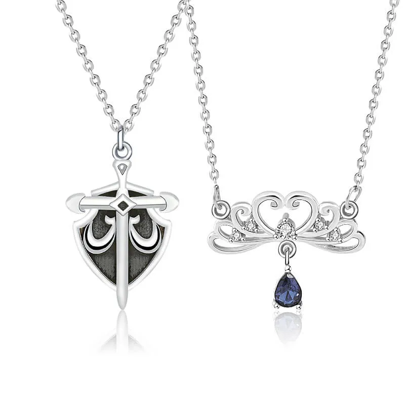 Princess & Knight Couple Necklaces