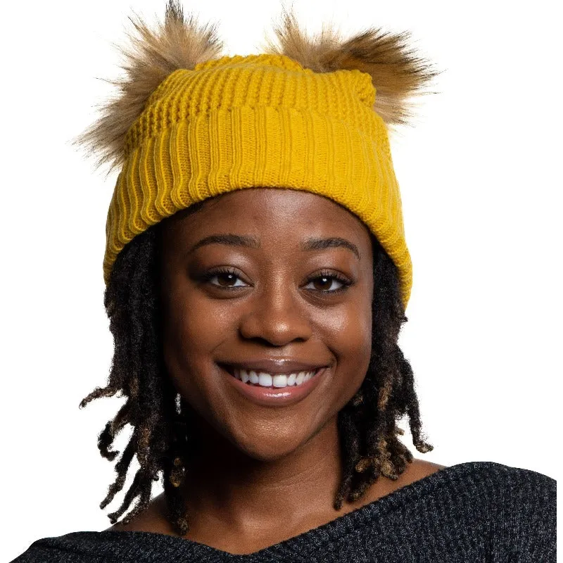 Priya double pom pom beanie (2 Colors)