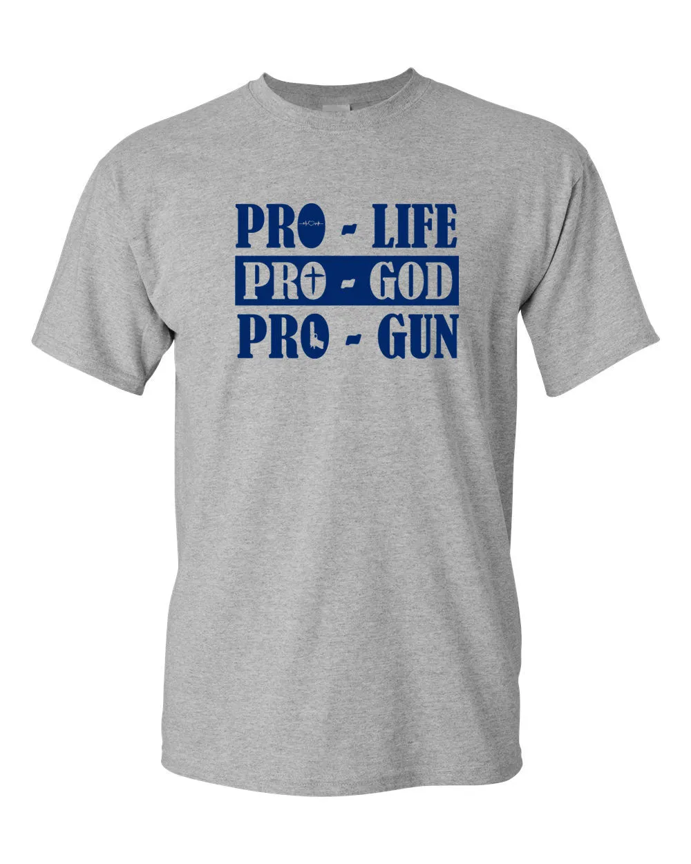 Pro God Pro Life Pro Gun American T-Shirt