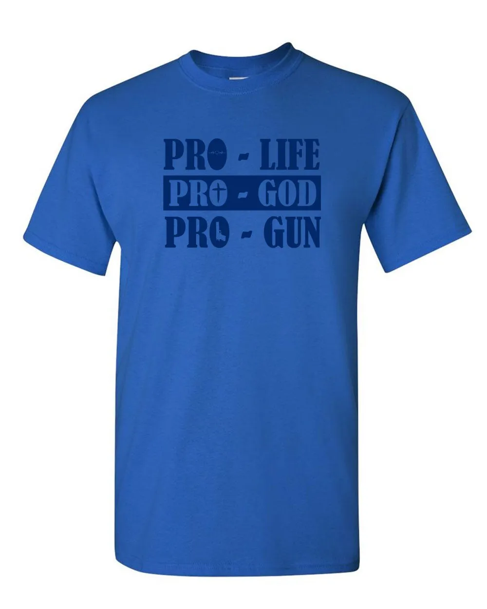 Pro God Pro Life Pro Gun American T-Shirt