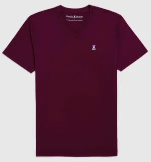 Psycho Bunny Classic V Neck - Crimson
