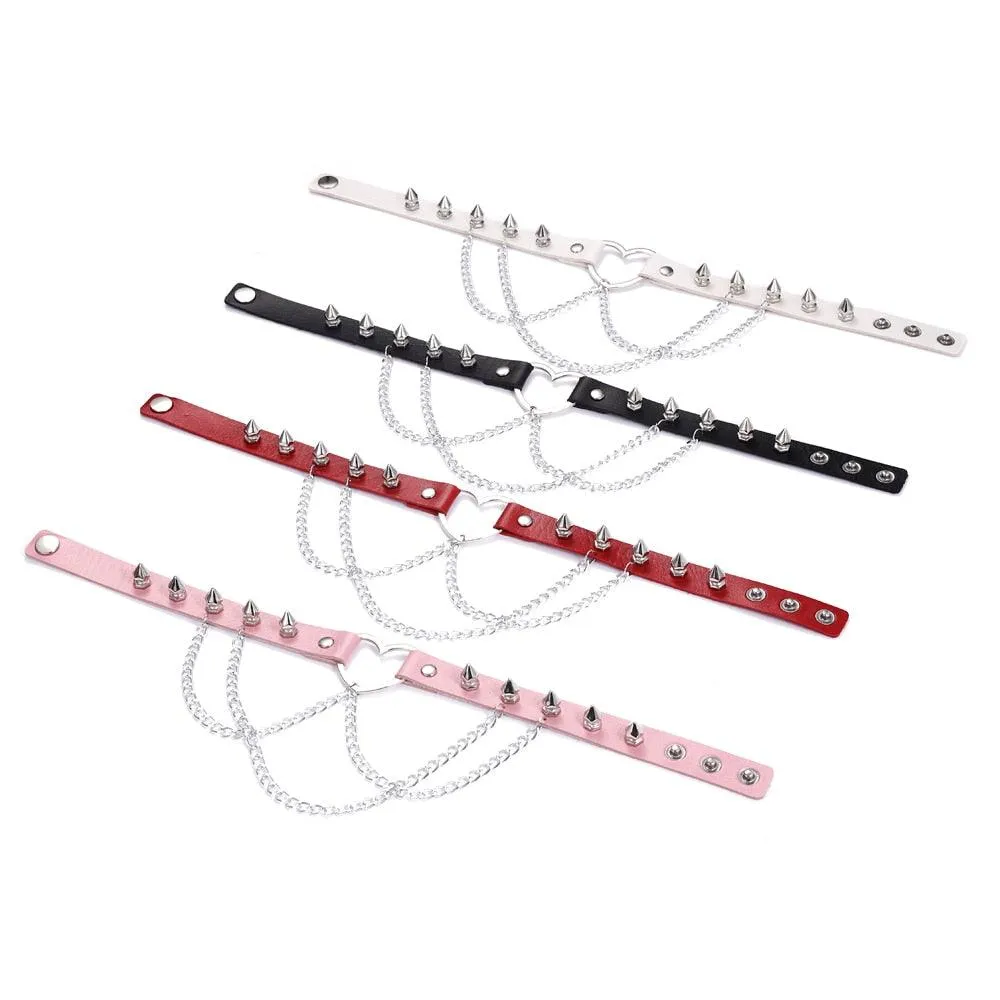 Punk Spiked Choker Necklace