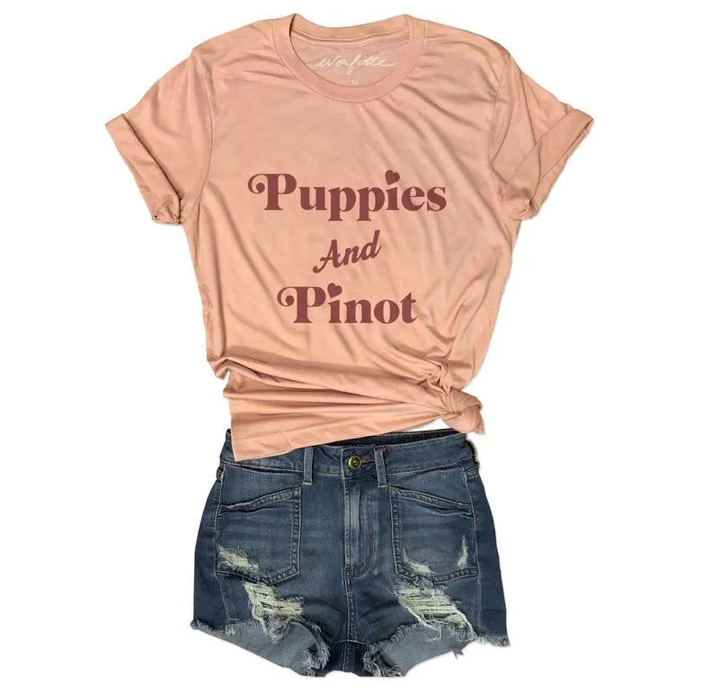 Puppies & Pinot Unisex Tee