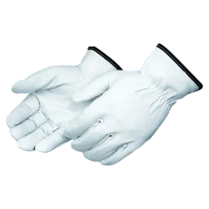 Quality Grain Goatskin Leather Driver Gloves with Keystone Thumb, 6827 (1 Pair)