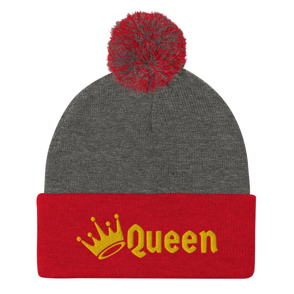 Queen Pom-Pom Beanie
