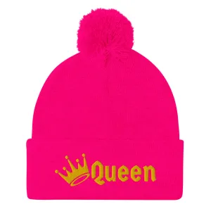 Queen Pom-Pom Beanie