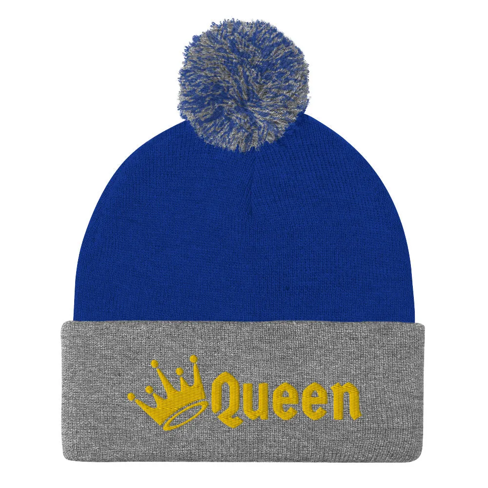 Queen Pom-Pom Beanie