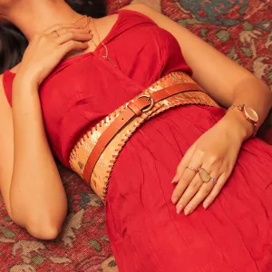 "Bandish" Woven Belt - Gold