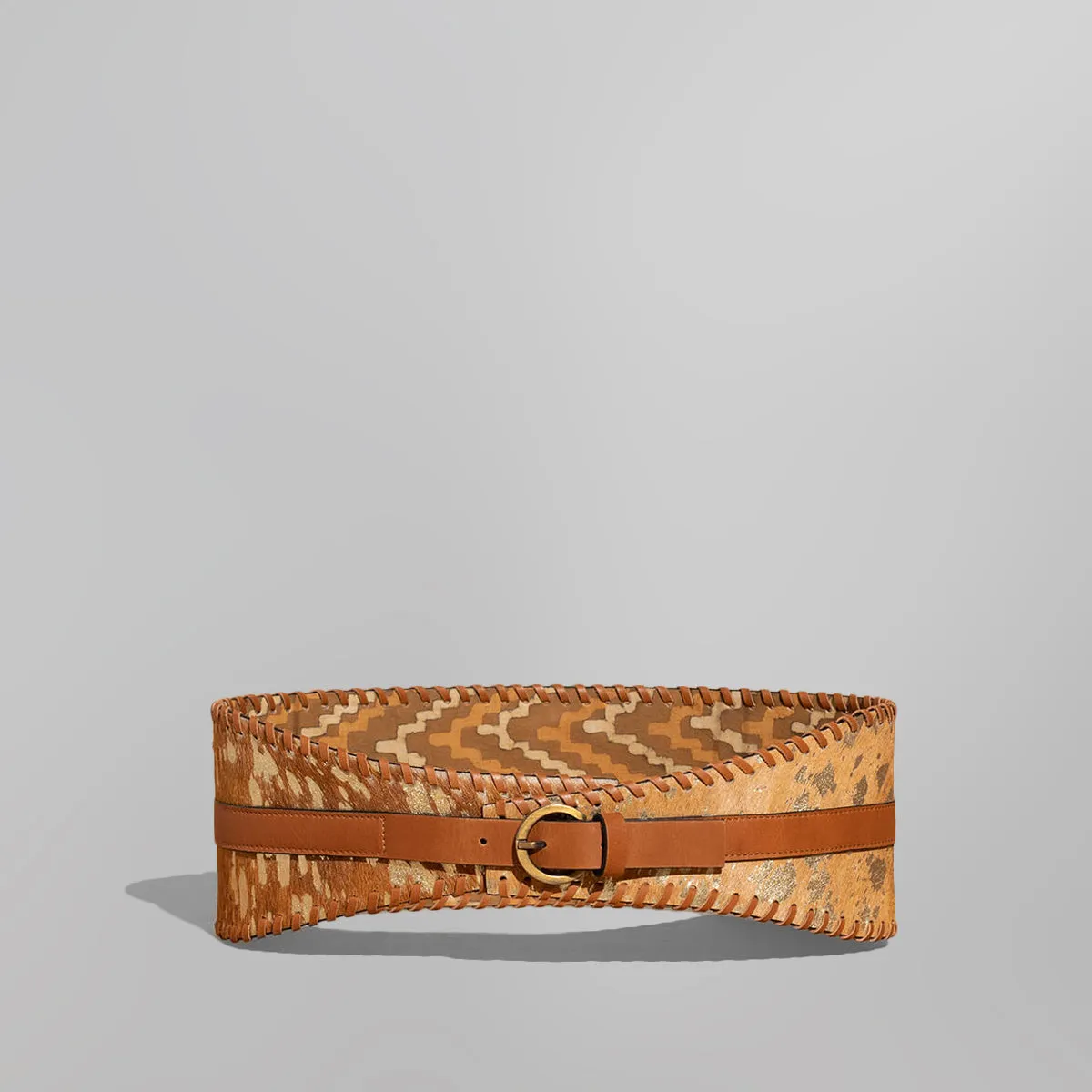 "Bandish" Woven Belt - Gold