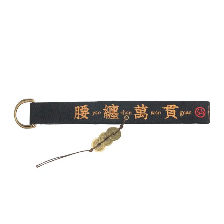"EMBROIDERY GET RICH" BELT K031303