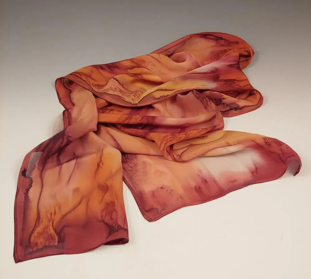 "Saffron" Silk Scarf