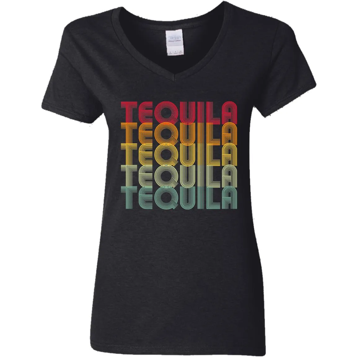 "Tequila - Tequila - Tequila - Tequila - Tequila" - Retro Classic Ladies Tee