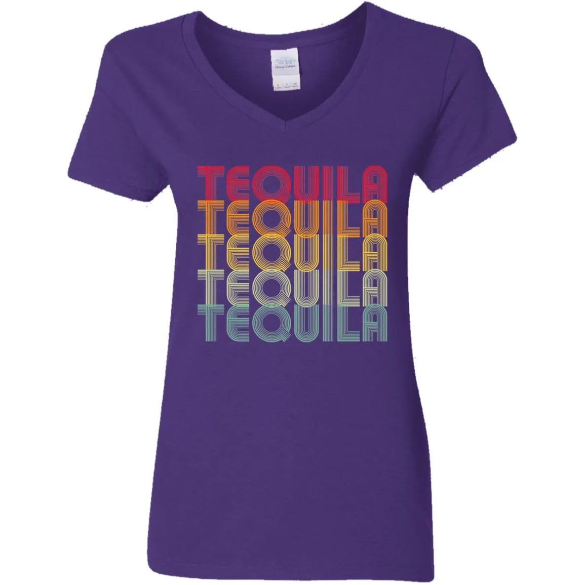 "Tequila - Tequila - Tequila - Tequila - Tequila" - Retro Classic Ladies Tee