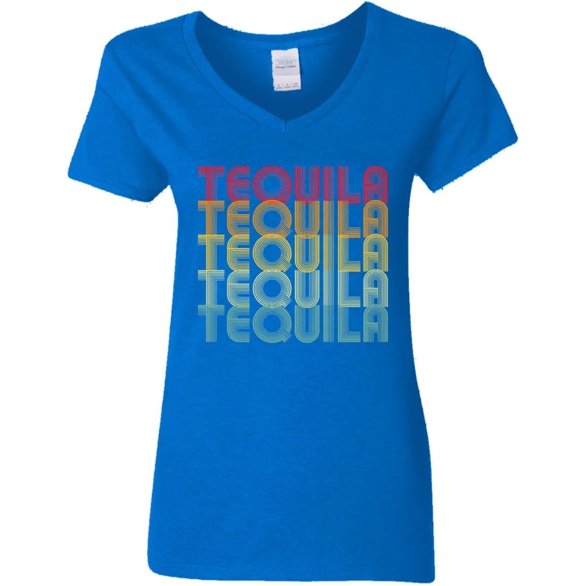 "Tequila - Tequila - Tequila - Tequila - Tequila" - Retro Classic Ladies Tee