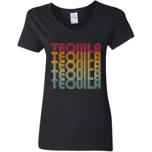 "Tequila - Tequila - Tequila - Tequila - Tequila" - Retro Classic Ladies Tee