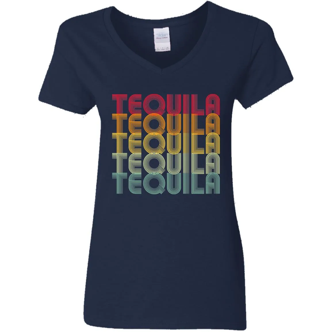 "Tequila - Tequila - Tequila - Tequila - Tequila" - Retro Classic Ladies Tee