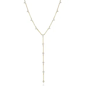 "The Catherine" Diamond Trio Y Necklace