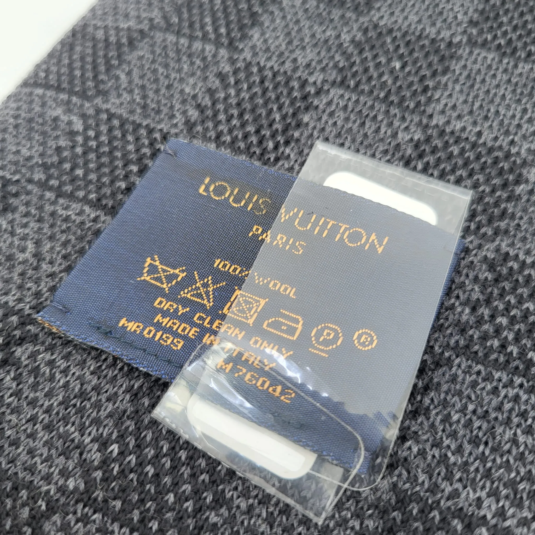 Rain Damier Graphite Scarf