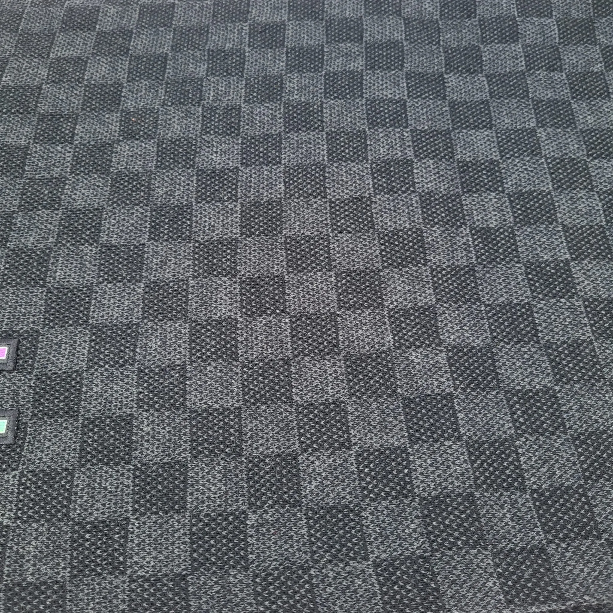 Rain Damier Graphite Scarf