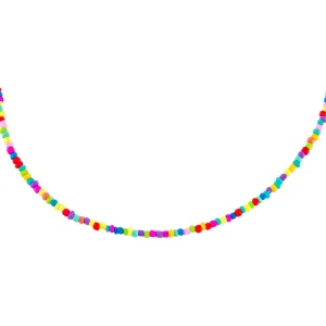 Rainbow Beaded Choker