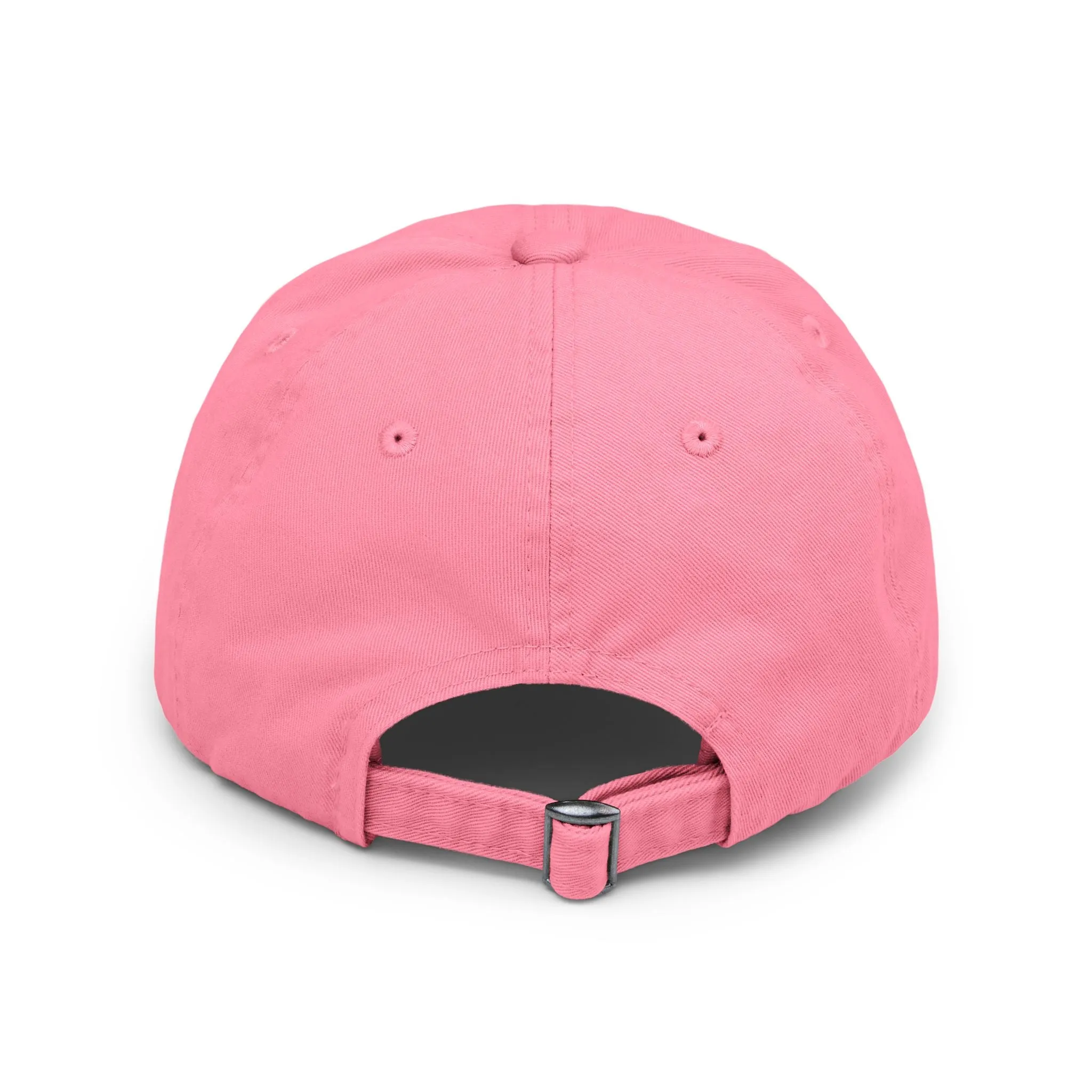 Raw Suhi "R" LOGO Distressed Dad Cap (True pink)