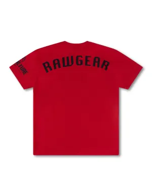 Rawgear Oversized Heavyweight Tee - Red/Black