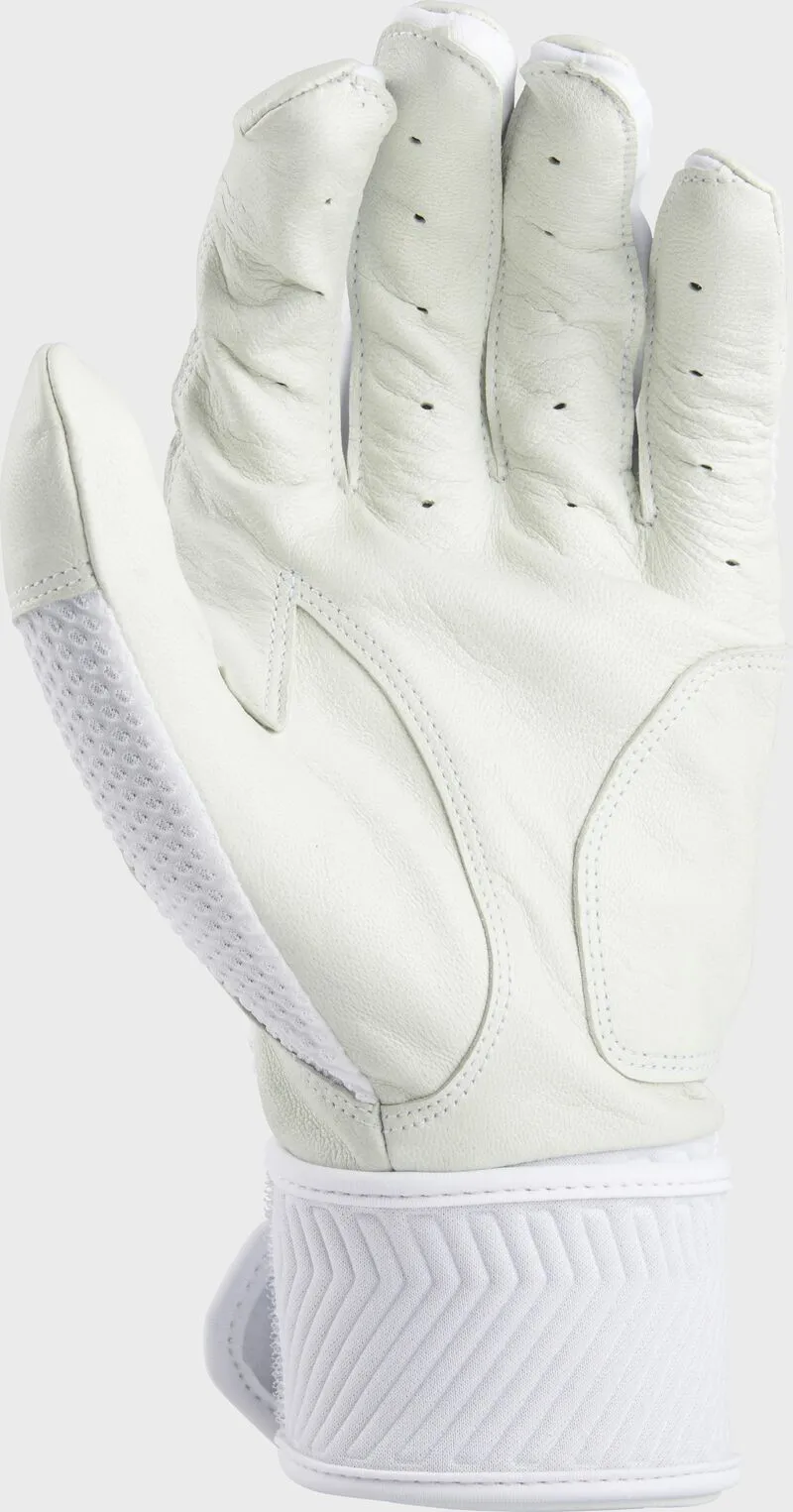 Rawlings Workhorse Compression Strap Batting Gloves - White