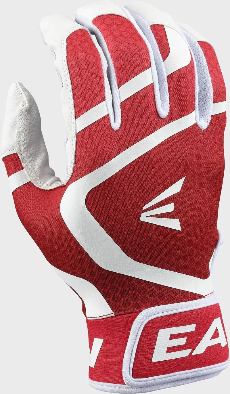 Rawlings Youth MAV GT Batting Gloves - White/Red