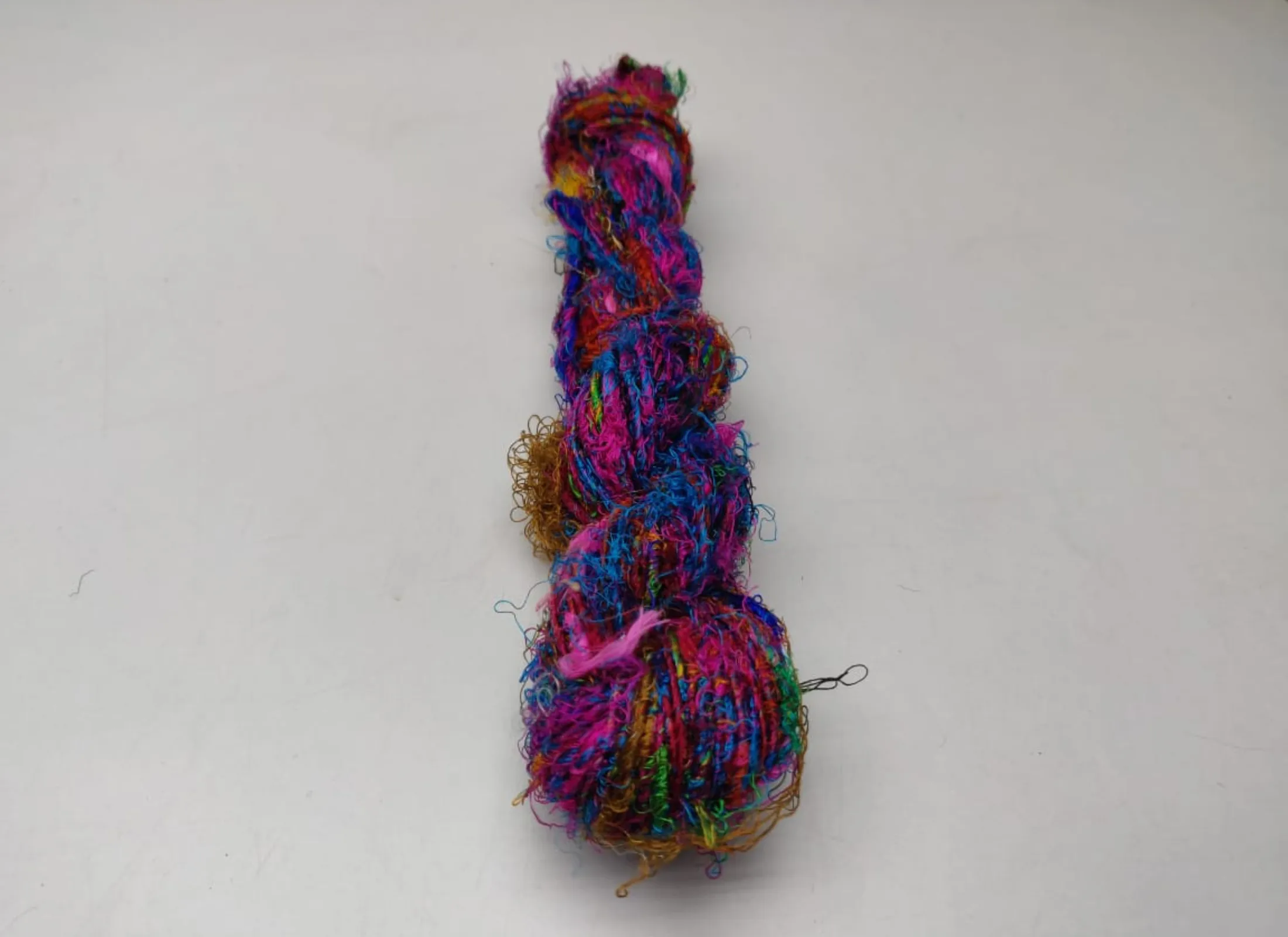 Recycled Sari Silk Yarn-Multicolor