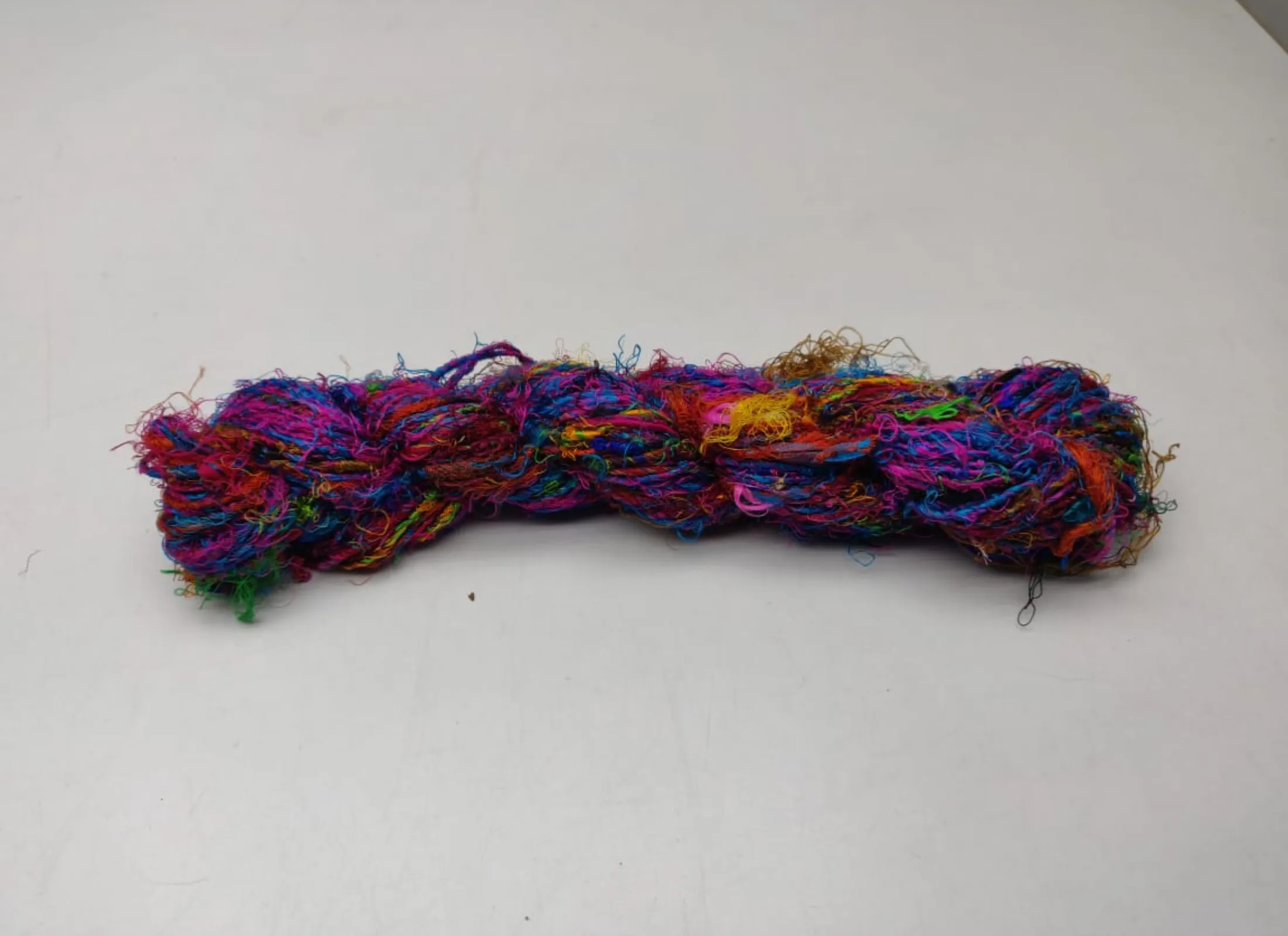 Recycled Sari Silk Yarn-Multicolor
