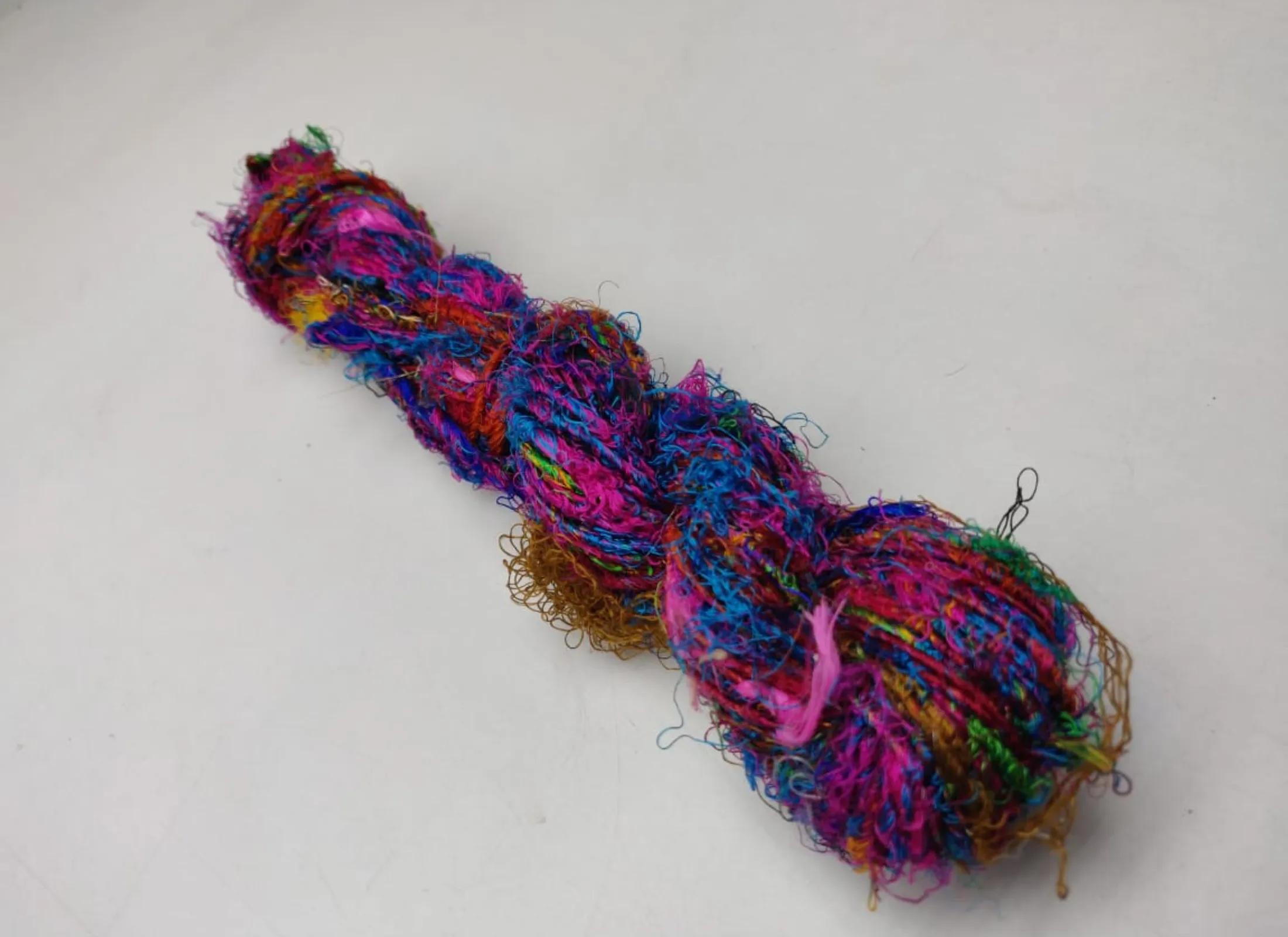 Recycled Sari Silk Yarn-Multicolor