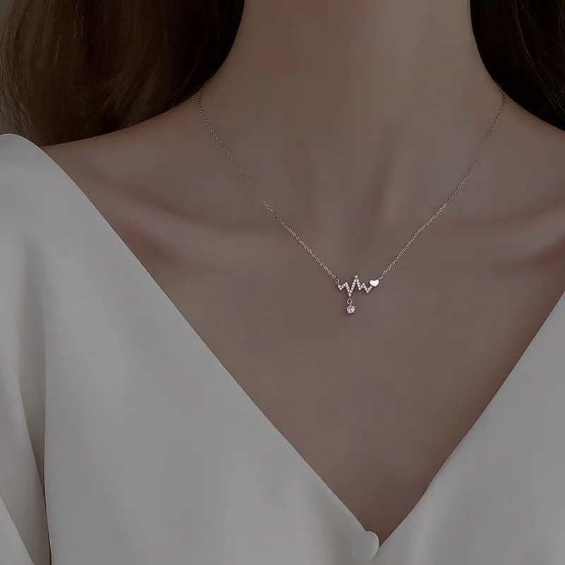 Red Cherry Gold Pendant Necklace For Women Wedding Birthday Gifts Jewelry