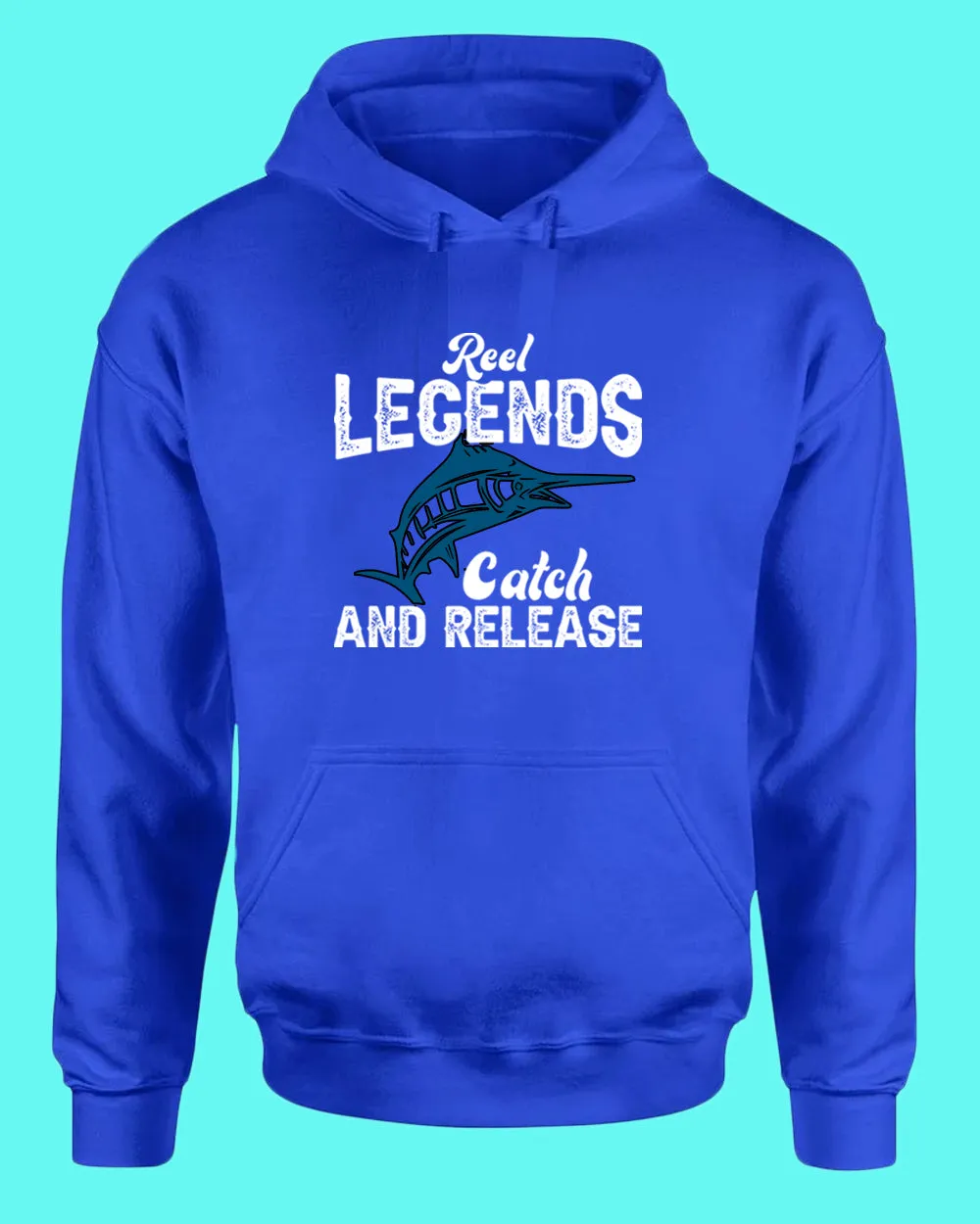 Reel Legends catch and release hoodie, fishing tees