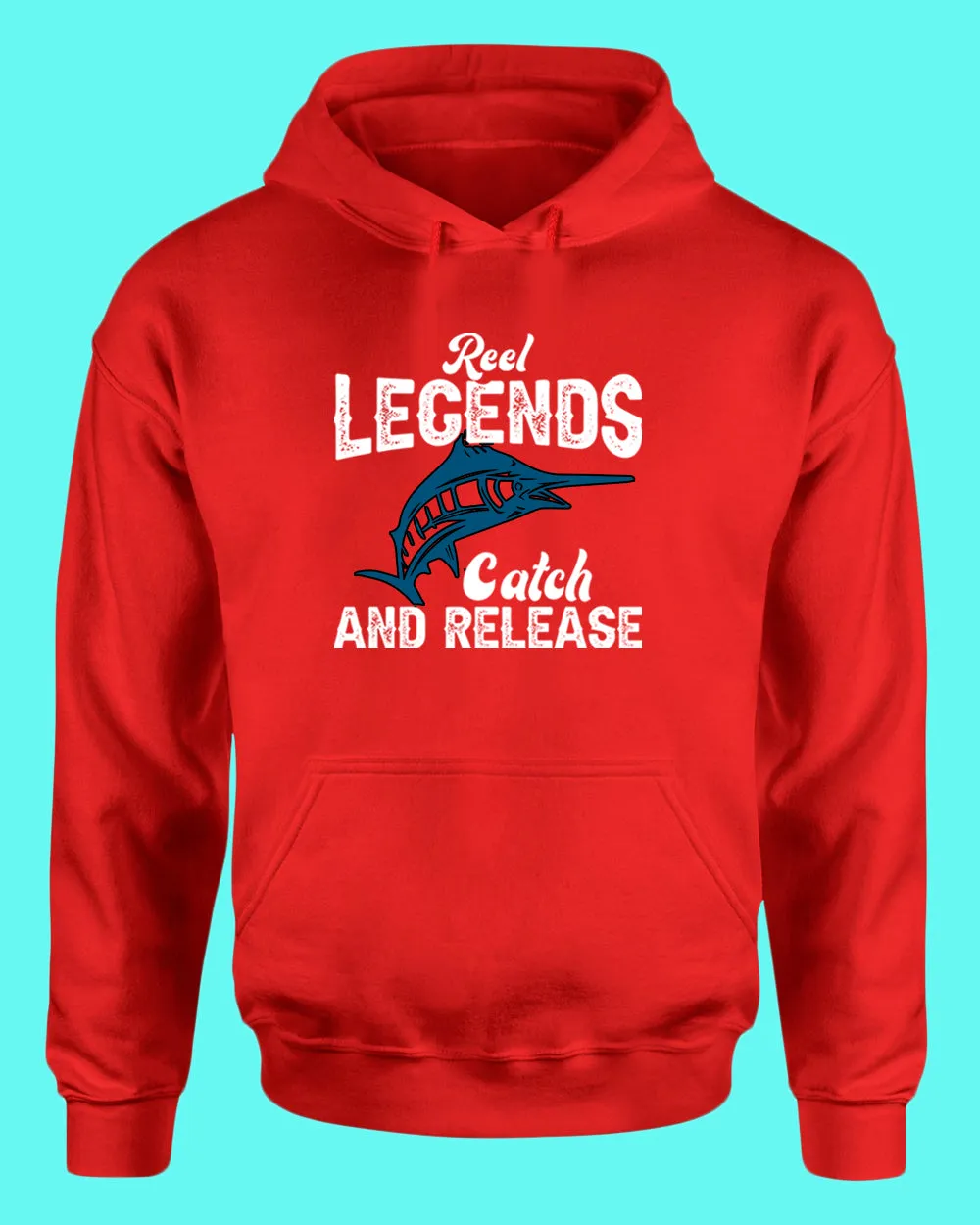 Reel Legends catch and release hoodie, fishing tees