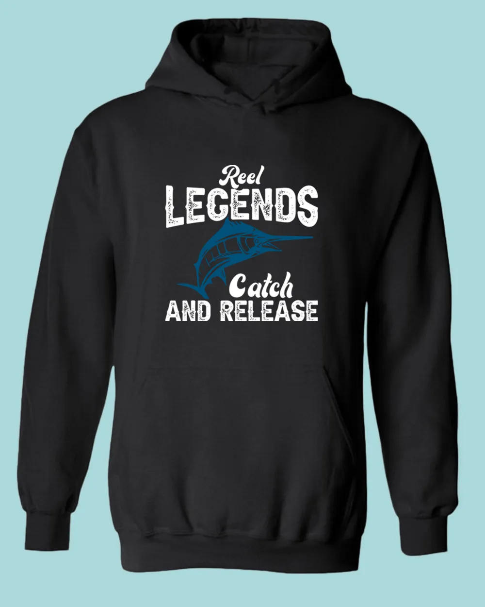 Reel Legends catch and release hoodie, fishing tees