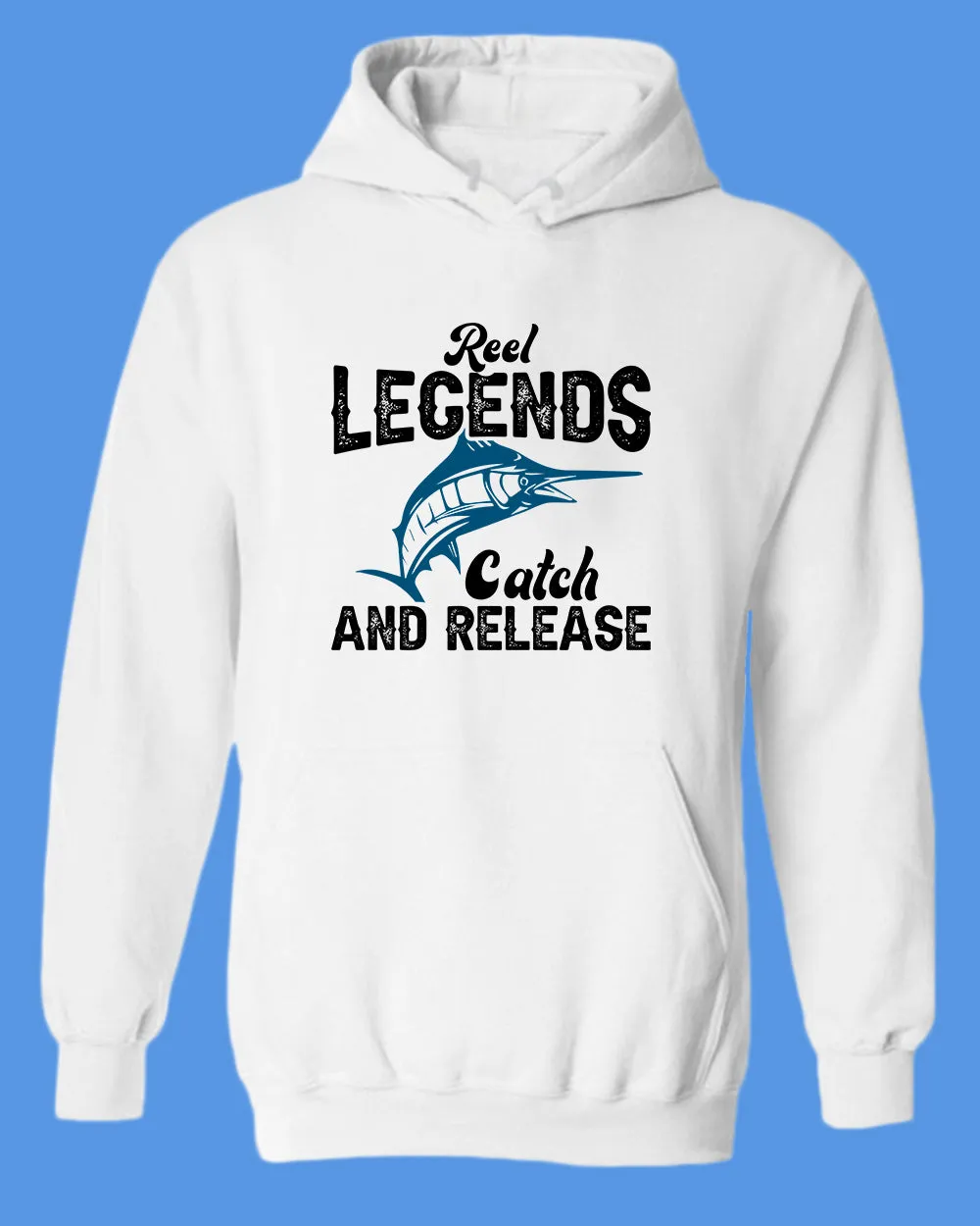 Reel Legends catch and release hoodie, fishing tees