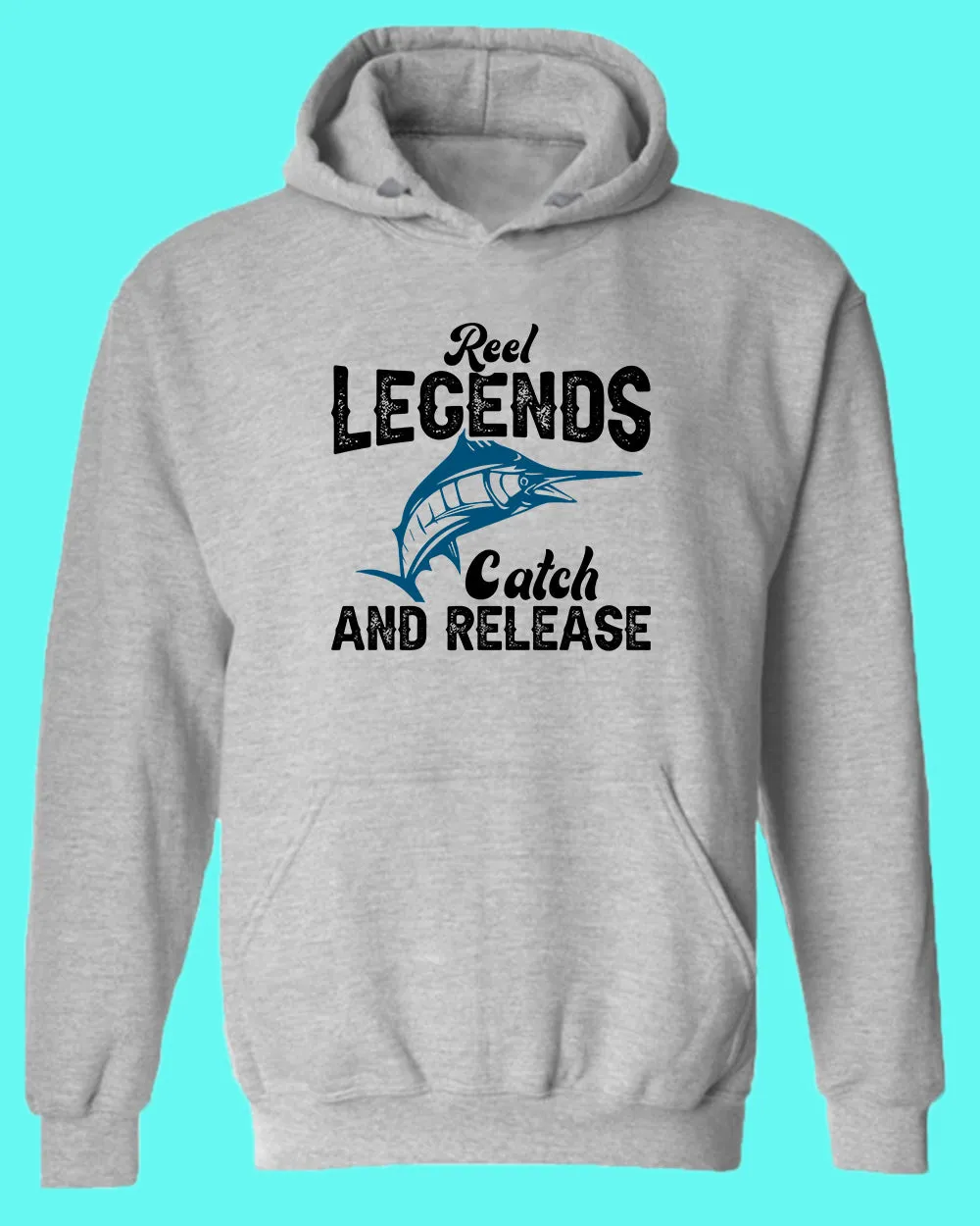 Reel Legends catch and release hoodie, fishing tees