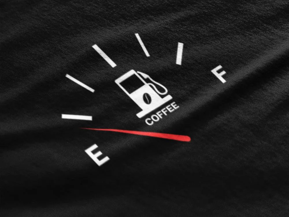 Refill with Coffee - Unisex Oversized Cotton Graphic Printed T-Shirt