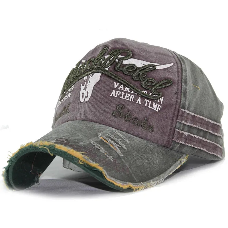 Retro Canvas Denim Patchwork Baseball Cap - Women's Vintage Unisex Snapback Hat, Autumn Hip Hop Summer Hats