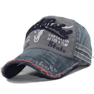 Retro Canvas Denim Patchwork Baseball Cap - Women's Vintage Unisex Snapback Hat, Autumn Hip Hop Summer Hats