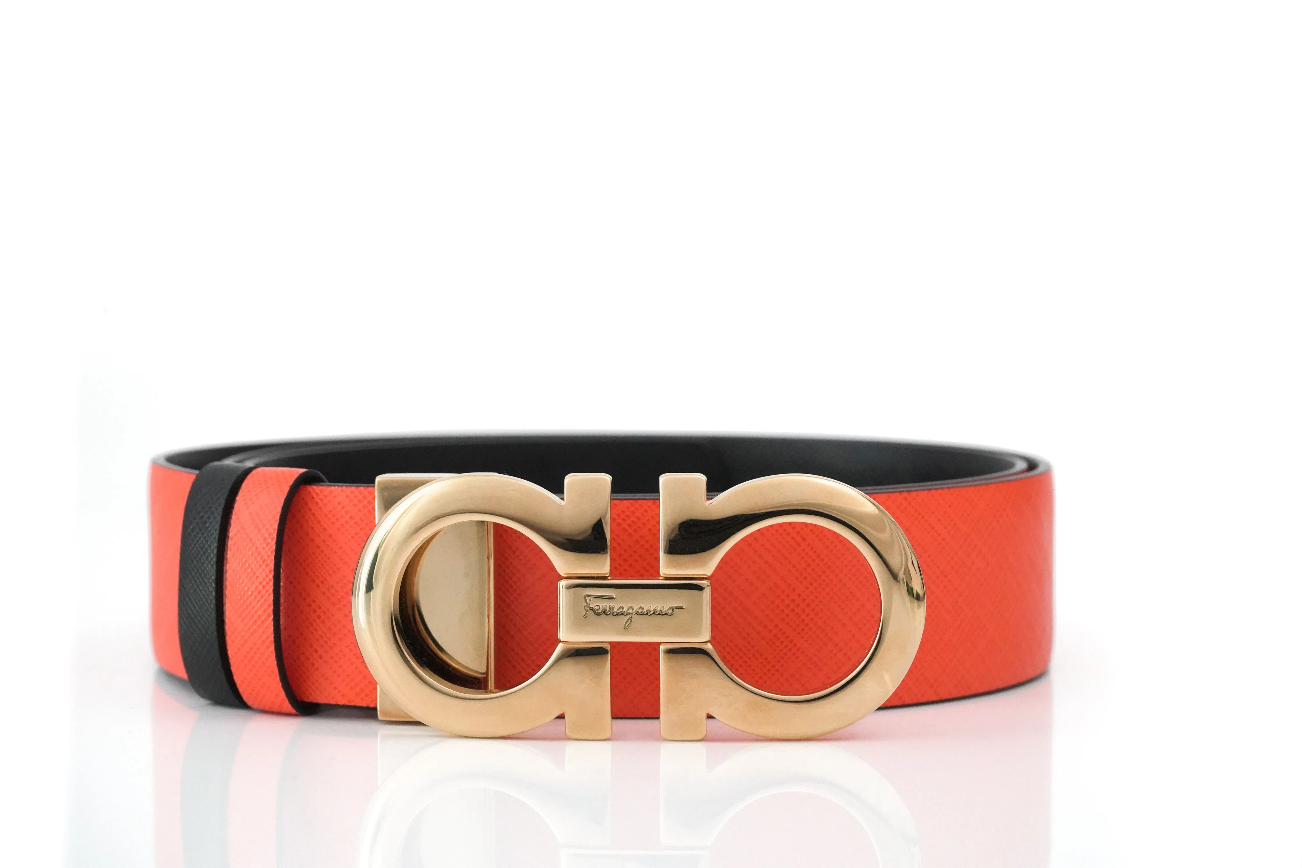 Reversible/ Adjustable Gancini Belt