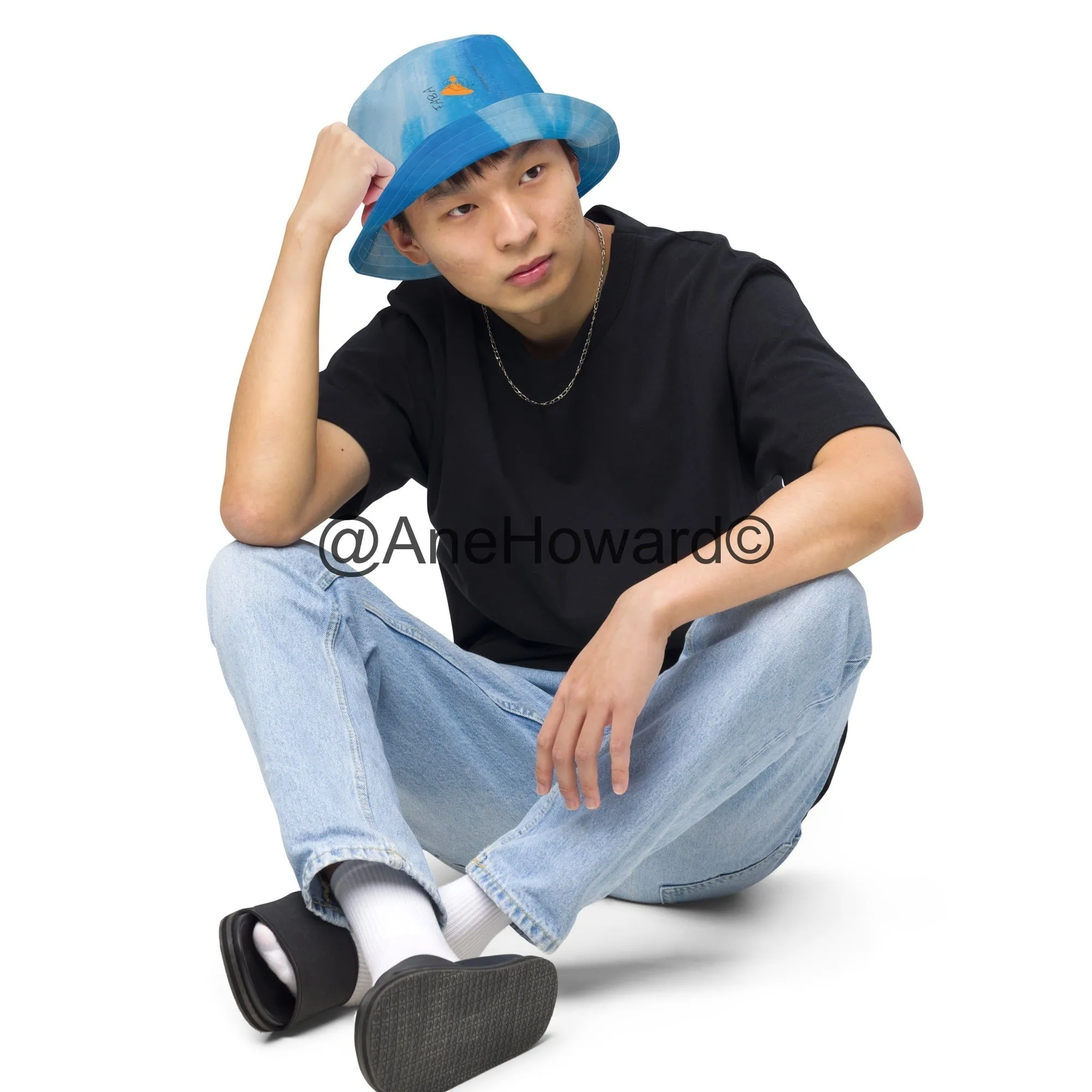 Reversible Bucket Hat Rising with the Wave