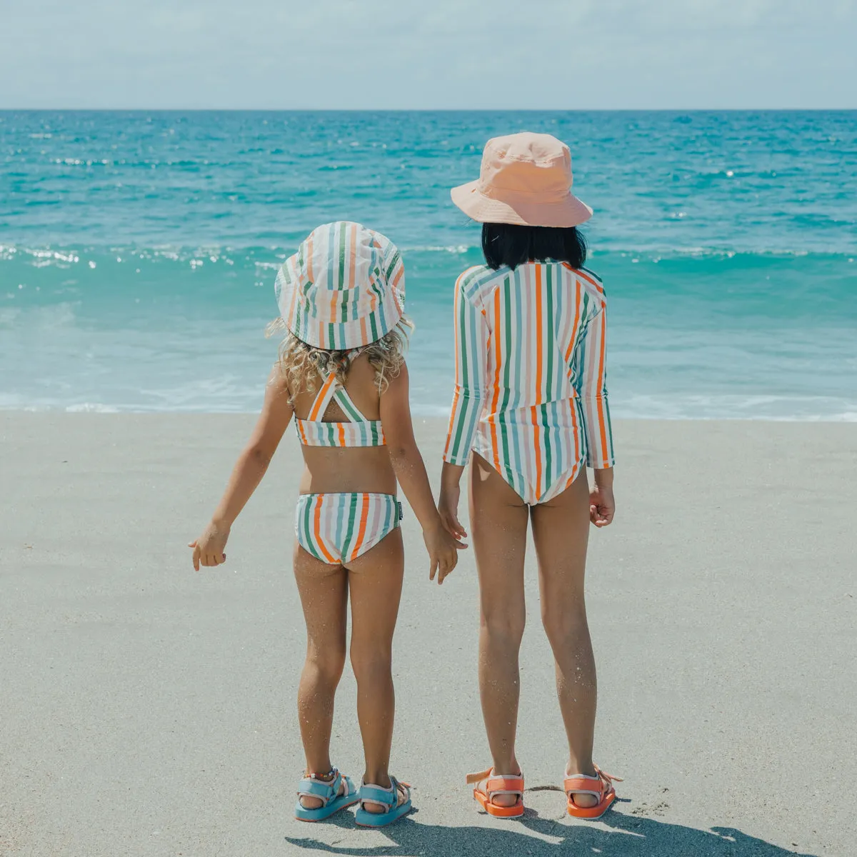 REVERSIBLE BUCKET HAT Summer Stripe