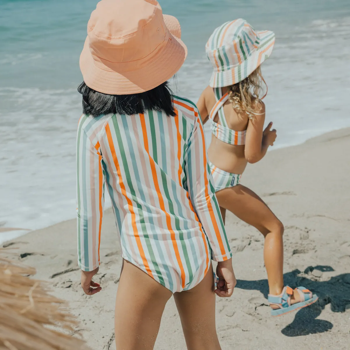 REVERSIBLE BUCKET HAT Summer Stripe