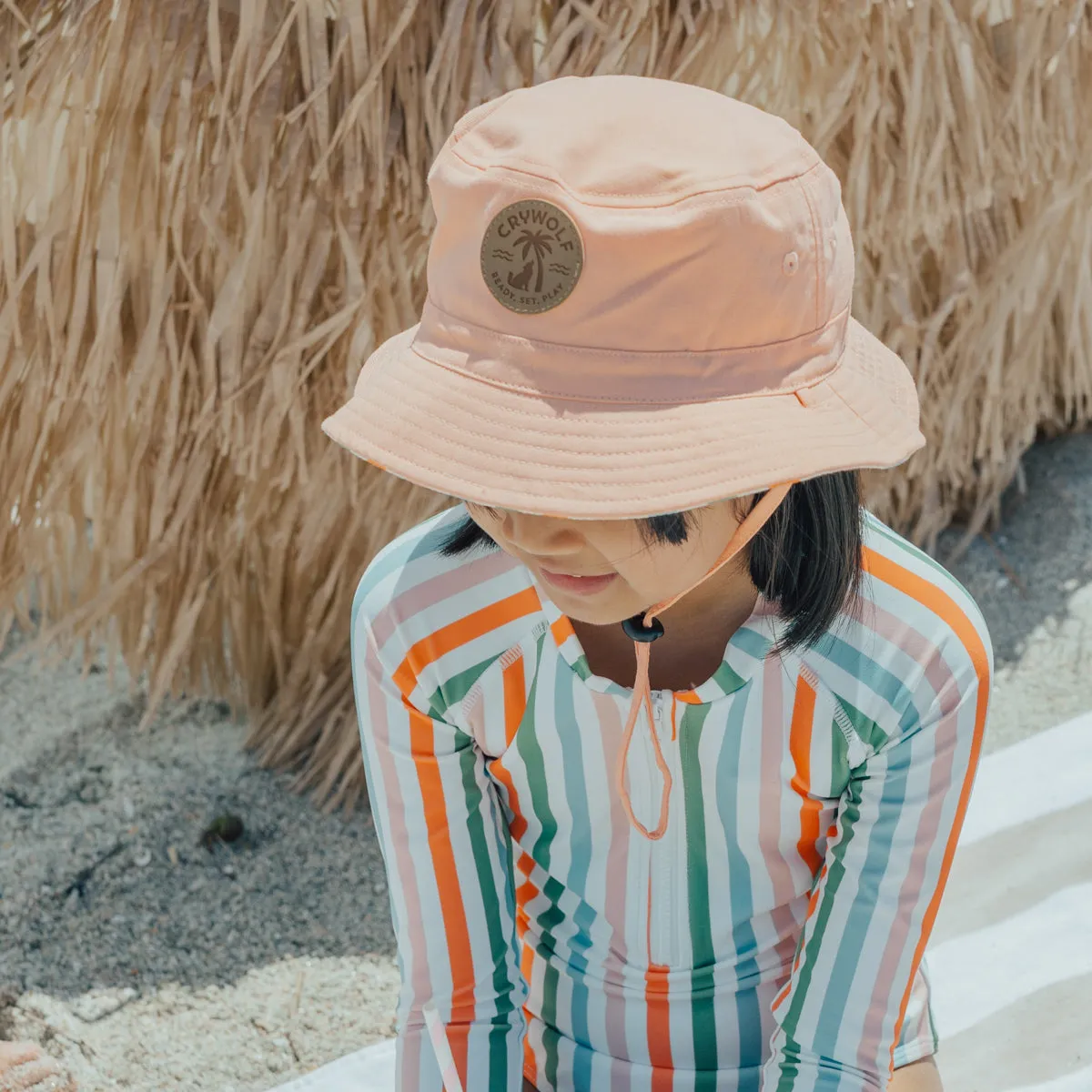 REVERSIBLE BUCKET HAT Summer Stripe