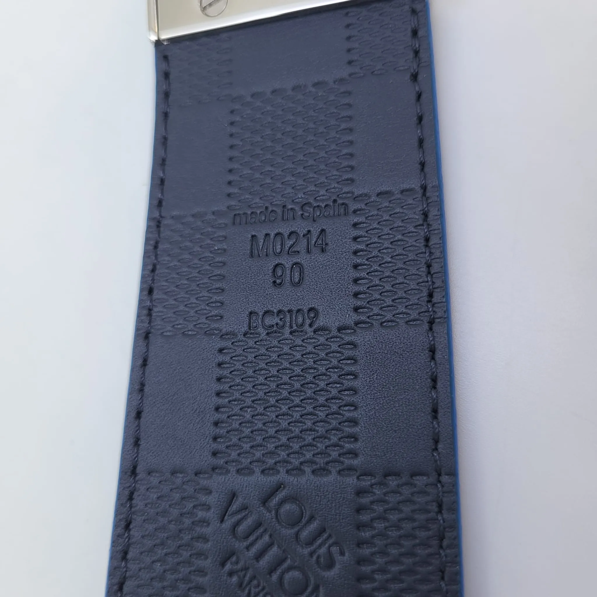 Reversible Damier Graphite Map 40 MM Belt