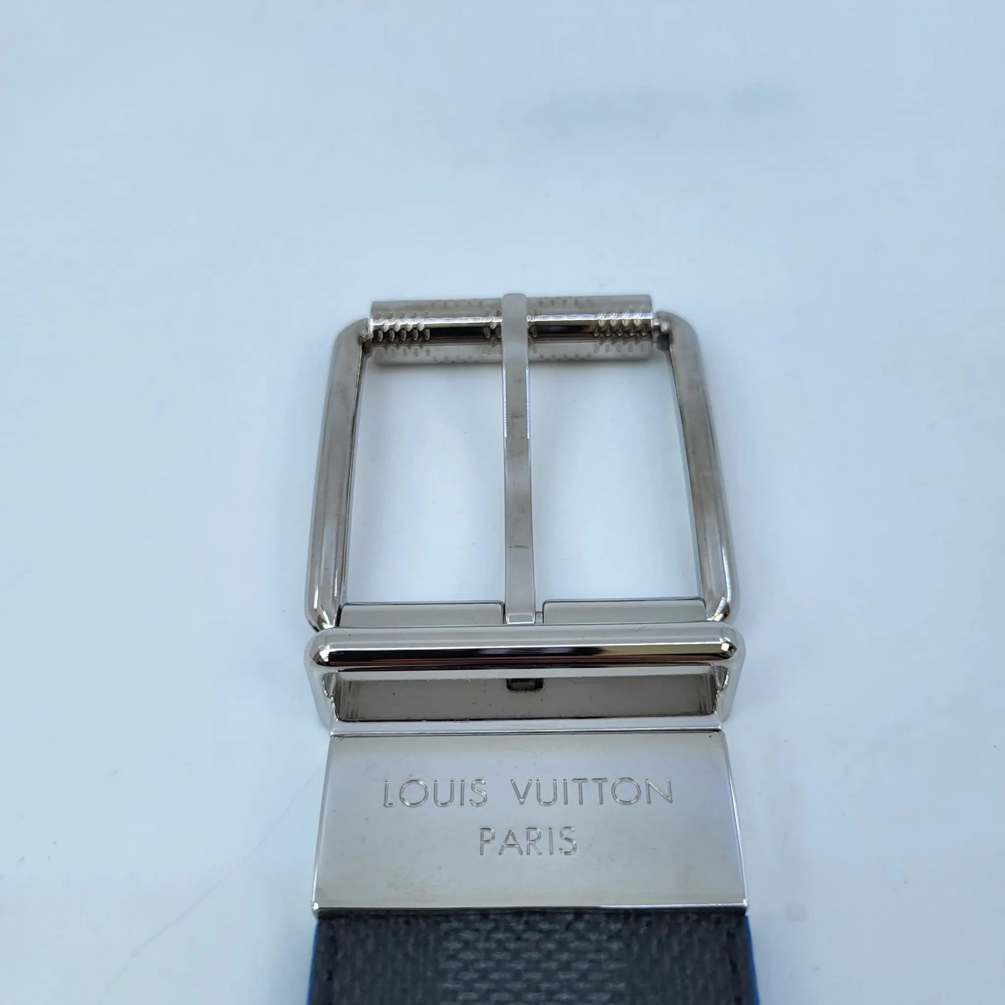 Reversible Damier Graphite Map 40 MM Belt