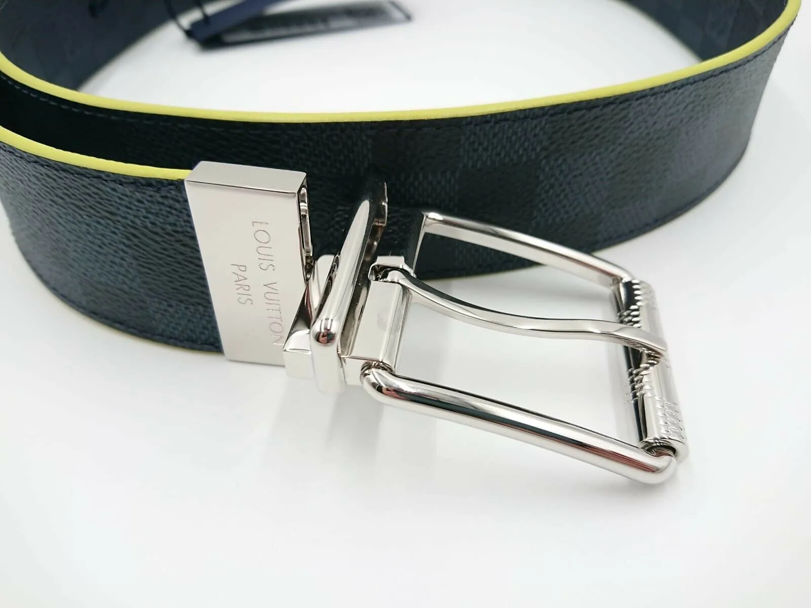 Reversible Damier Print Belt