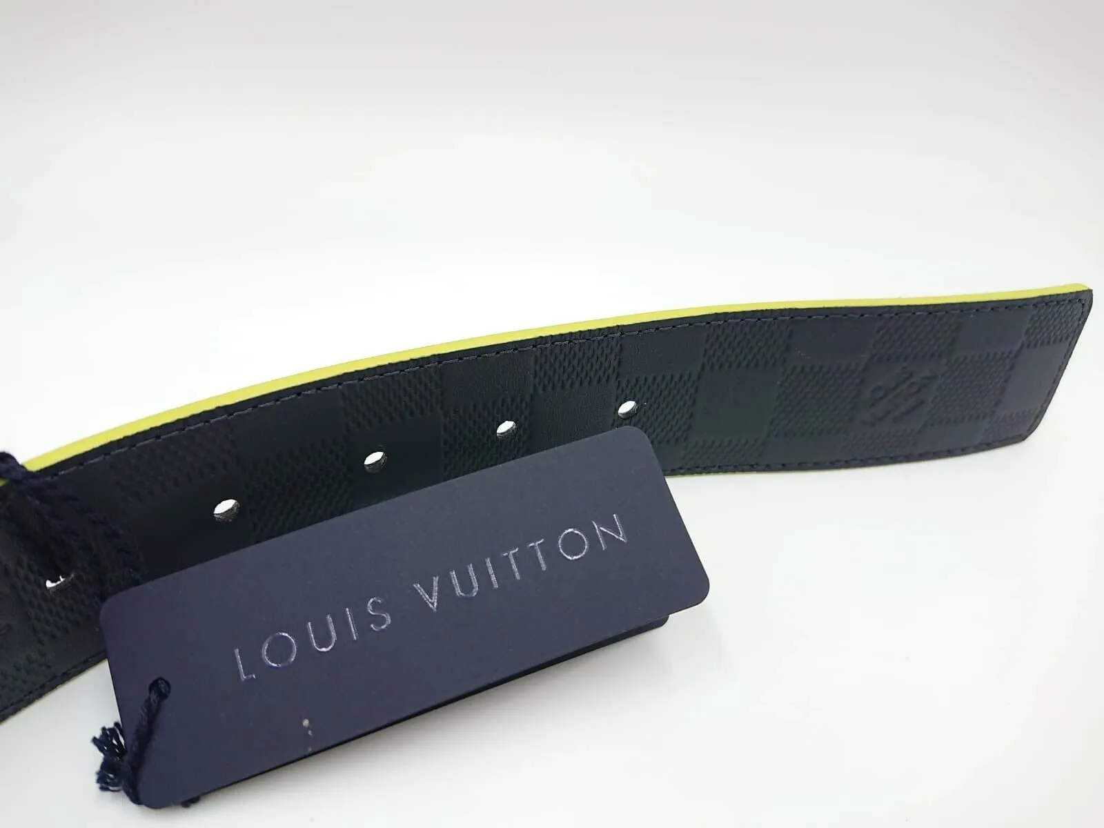 Reversible Damier Print Belt