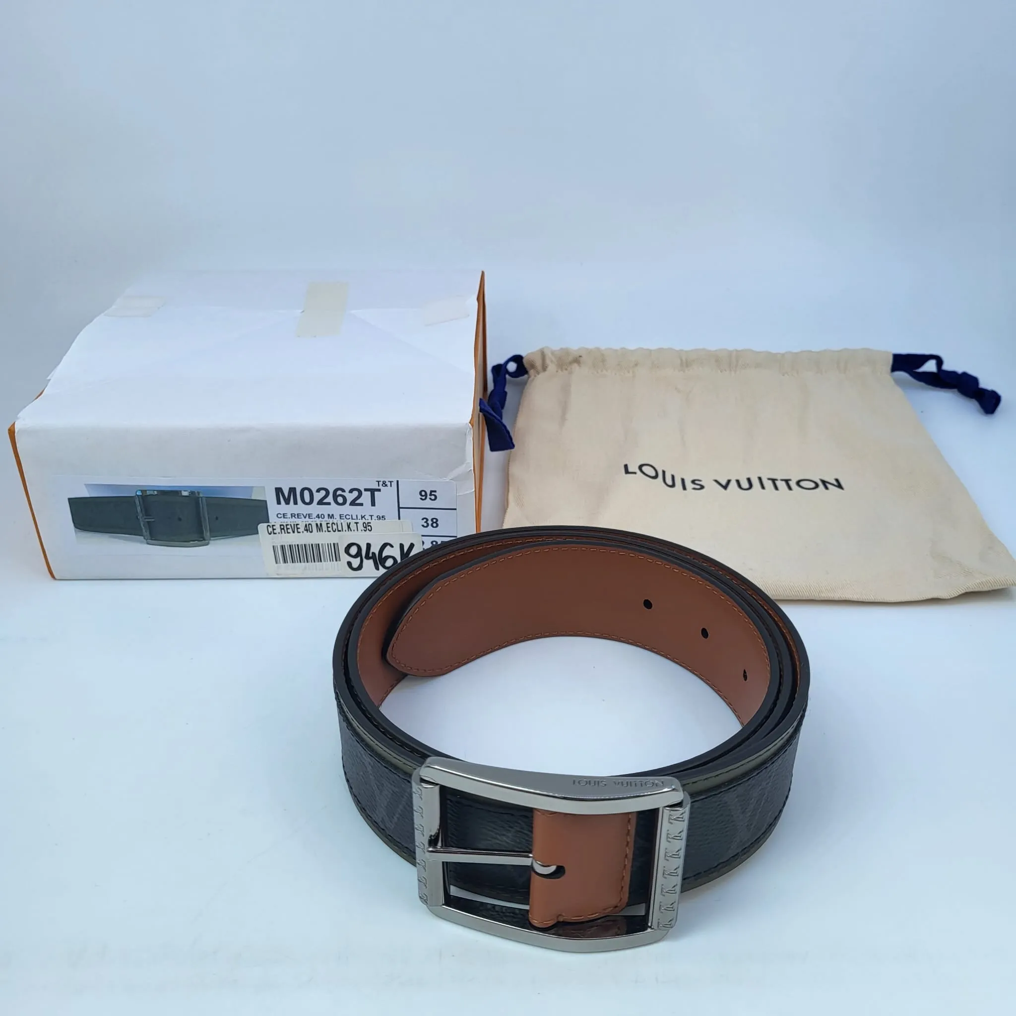 Reverso Monogram Eclipse 40 MM Reversible Belt